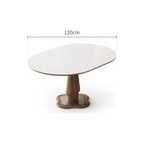 Table extensible pierre frittée 10 mm et bois massif, 90 à 140 cm