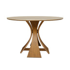 Table à manger ronde contemporaine pierre frittée, Ø 90 à 135 cm
